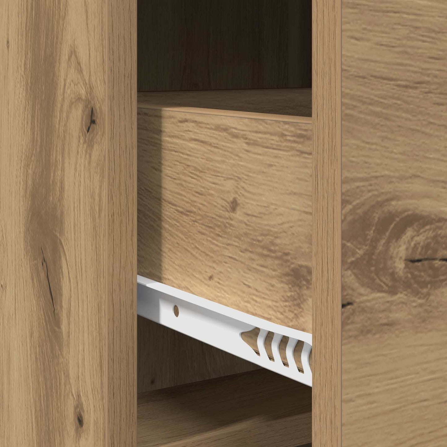 vidaXL Πλαϊνό γραφείο Artisan Δρυς 75 x 33 x 80 εκ Επεξεργασμένο Ξύλο