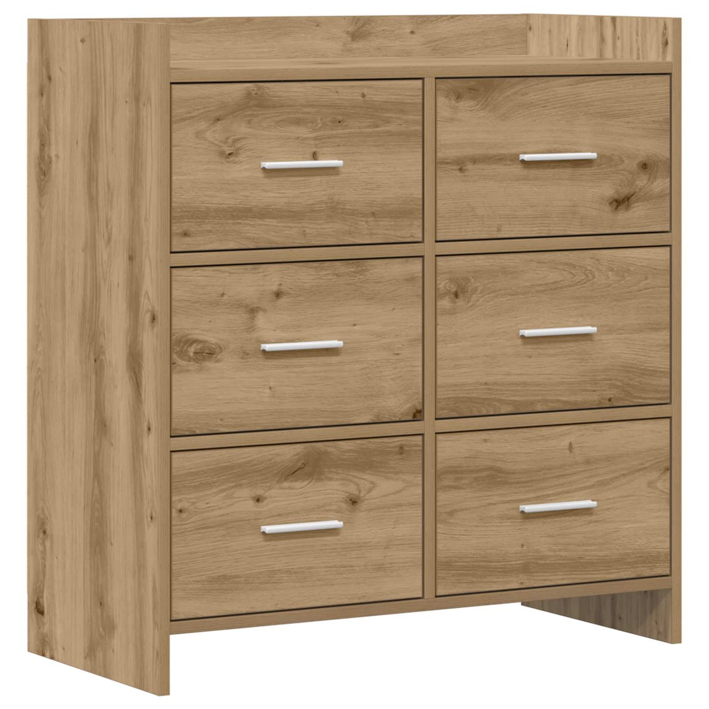 vidaXL Πλαϊνό γραφείο Artisan Δρυς 75 x 33 x 80 εκ Επεξεργασμένο Ξύλο