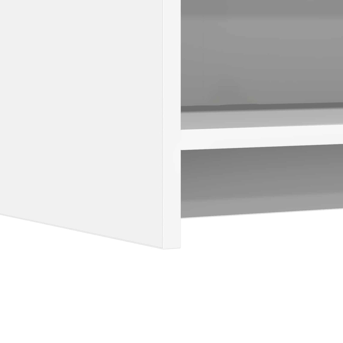 vidaXL Πλαϊνό γραφείο Λευκό 75 x 36 x 80 εκ Επεξεργασμένο Ξύλο