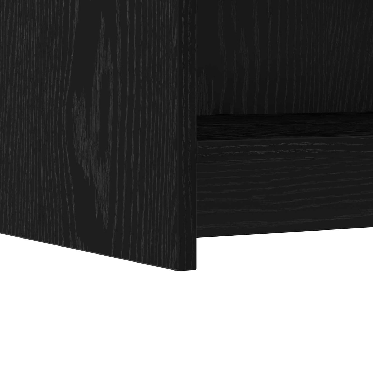 vidaXL Πλαϊνό γραφείο Μαύρη Δρυς 75 x 36 x 80 εκ Επεξεργασμένο Ξύλο