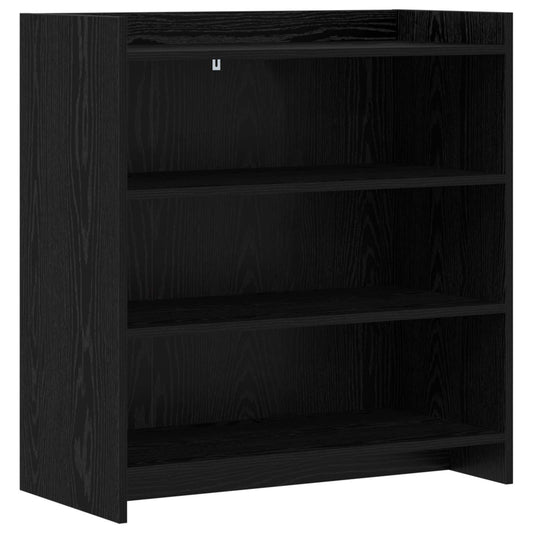 vidaXL Πλαϊνό γραφείο Μαύρη Δρυς 75 x 36 x 80 εκ Επεξεργασμένο Ξύλο