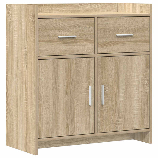 vidaXL Πλαϊνό γραφείο Sonoma Δρυς 75 x 36 x 80 εκ Επεξεργασμένο Ξύλο