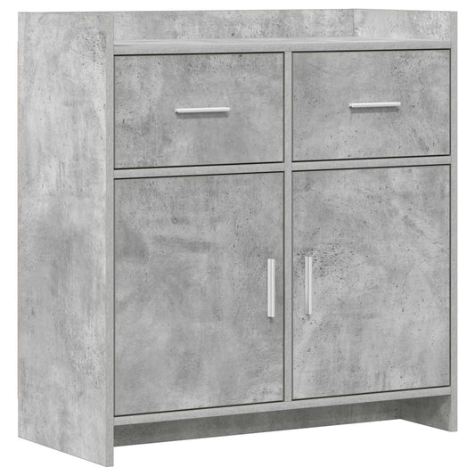 vidaXL Πλαϊνό γραφείο Γκρι Σκυροδέματος 75 x 36 x 80 εκ