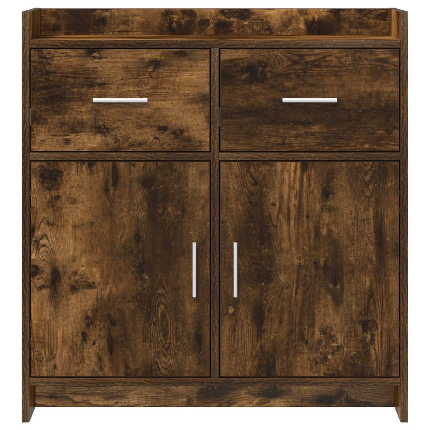 vidaXL Πλαϊνό γραφείο Καπνισμένο Ξύλο Δρυός 75 x 36 x 80 εκ