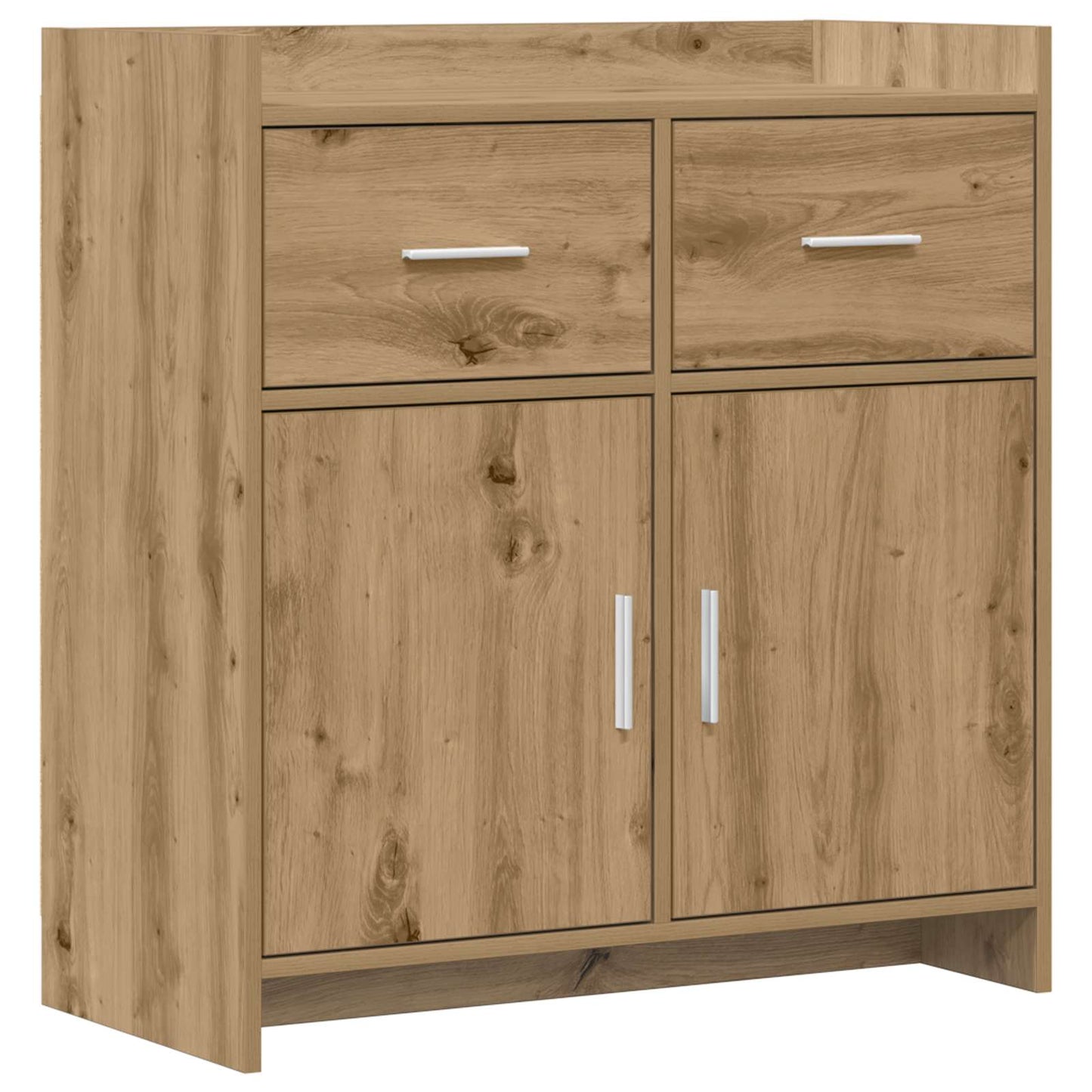 vidaXL Πλαϊνό γραφείο Artisan Δρυς 75 x 36 x 80 εκ Επεξεργασμένο Ξύλο