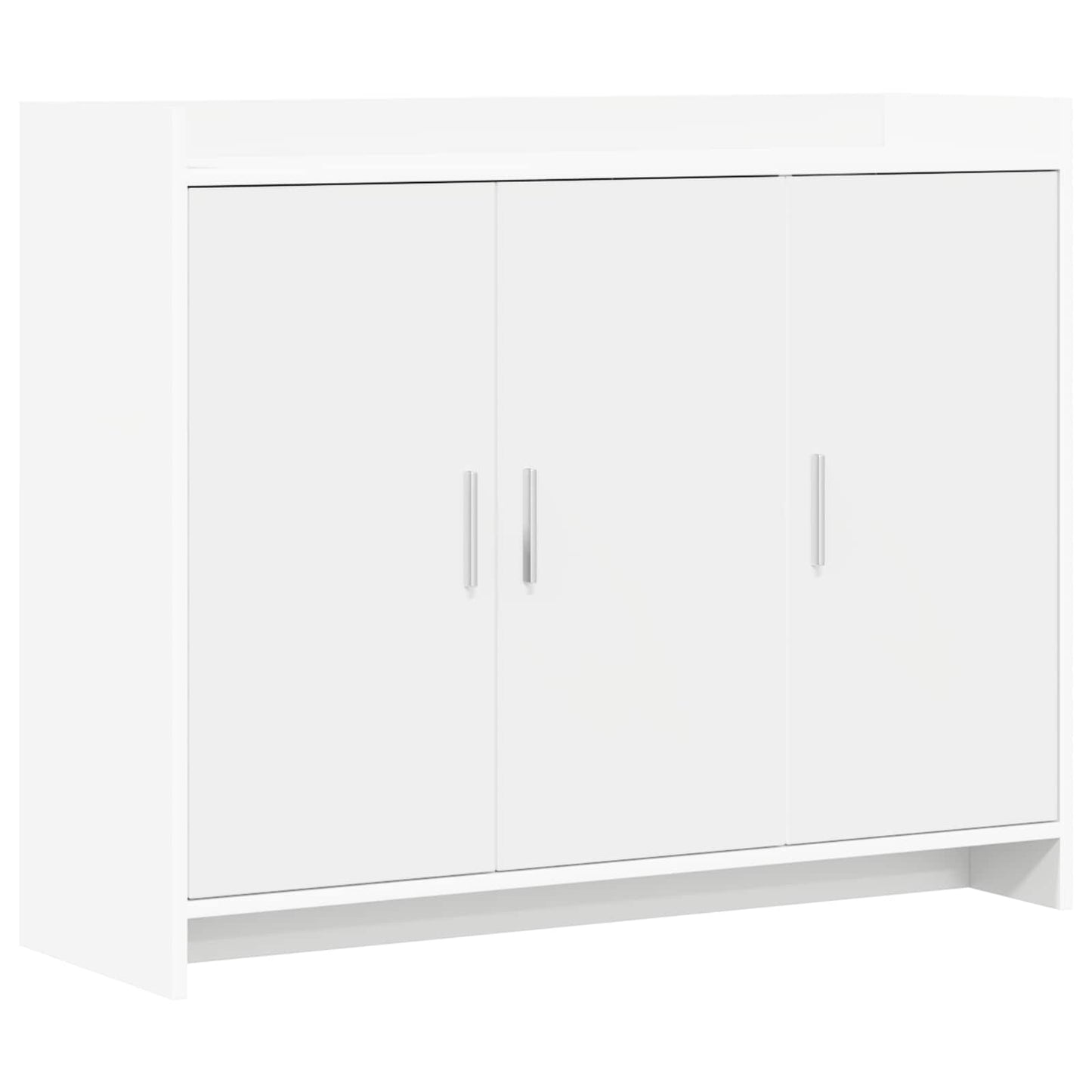 vidaXL Πλαϊνό γραφείο Λευκό 98,5 x 33 x 80 εκ Επεξεργασμένο Ξύλο
