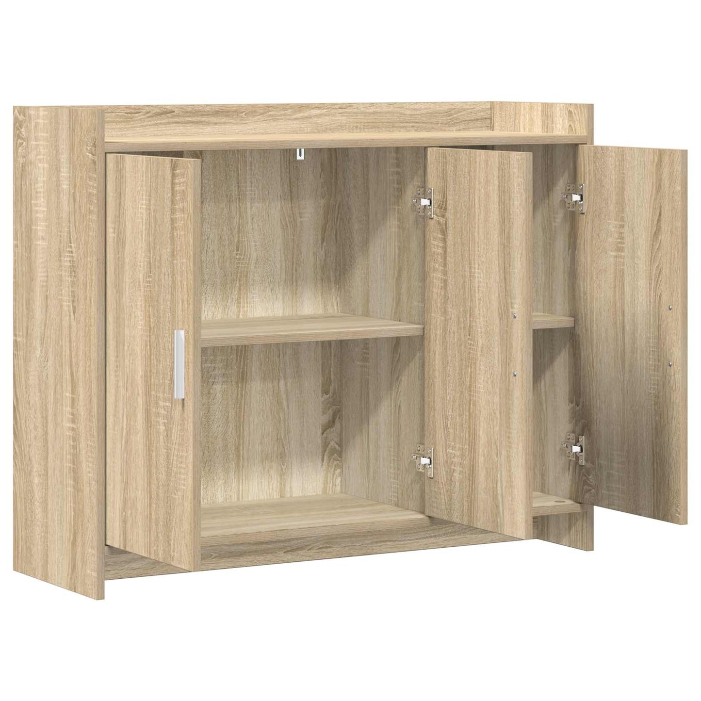 vidaXL Πλαϊνό γραφείο Sonoma Δρυς 98,5 x 33 x 80 εκ Επεξεργασμένο Ξύλο