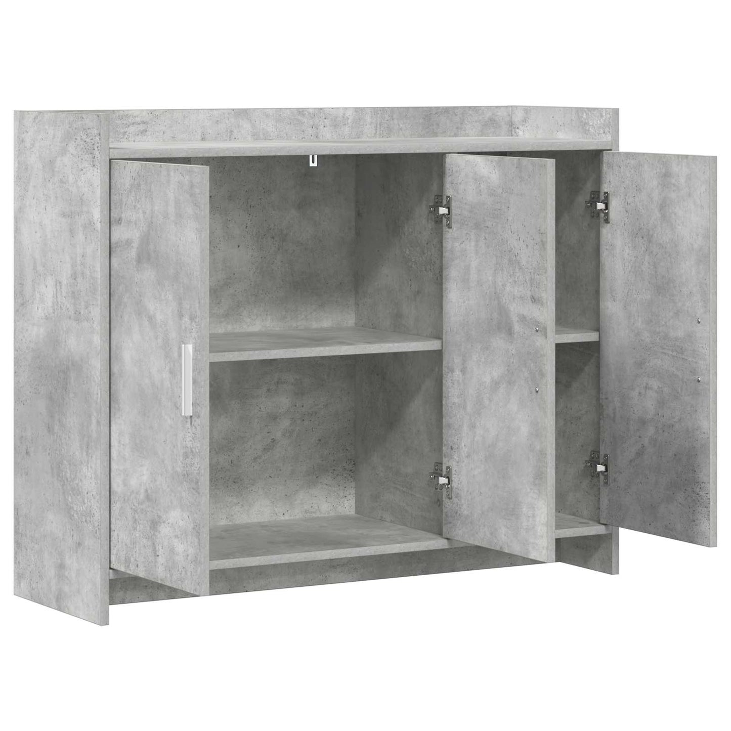 vidaXL Πλαϊνό γραφείο Γκρι Σκυροδέματος 98,5 x 33 x 80 εκ