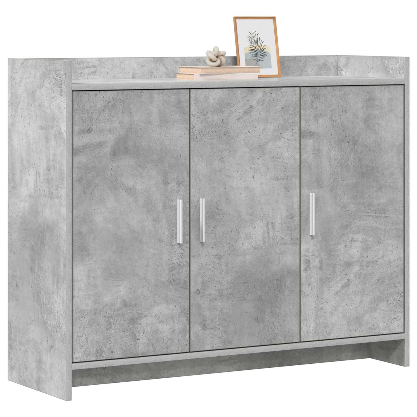 vidaXL Πλαϊνό γραφείο Γκρι Σκυροδέματος 98,5 x 33 x 80 εκ