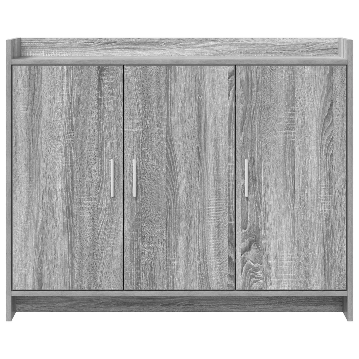 vidaXL Πλαϊνό γραφείο Γκρι Sonoma 98,5 x 33 x 80 εκ Επεξεργασμένο Ξύλο