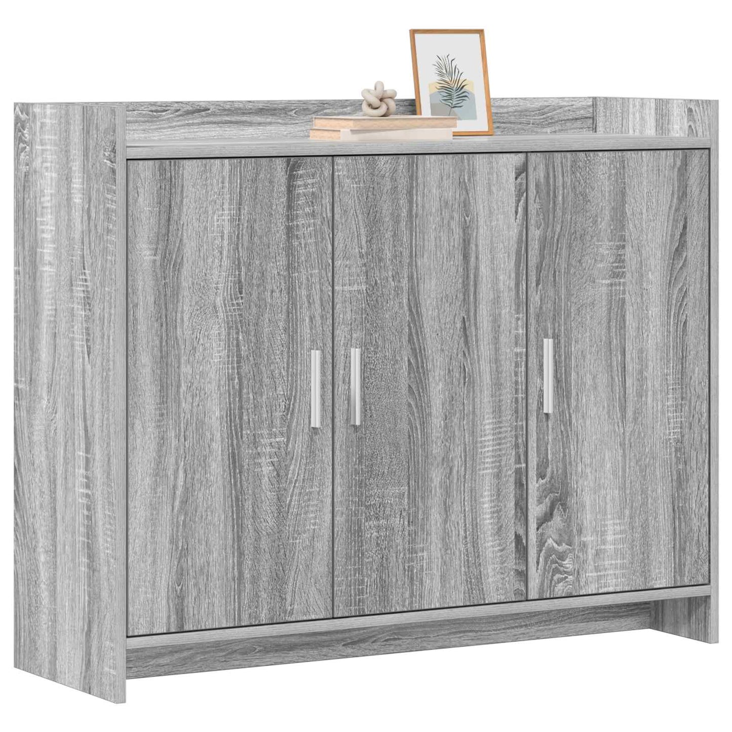 vidaXL Πλαϊνό γραφείο Γκρι Sonoma 98,5 x 33 x 80 εκ Επεξεργασμένο Ξύλο