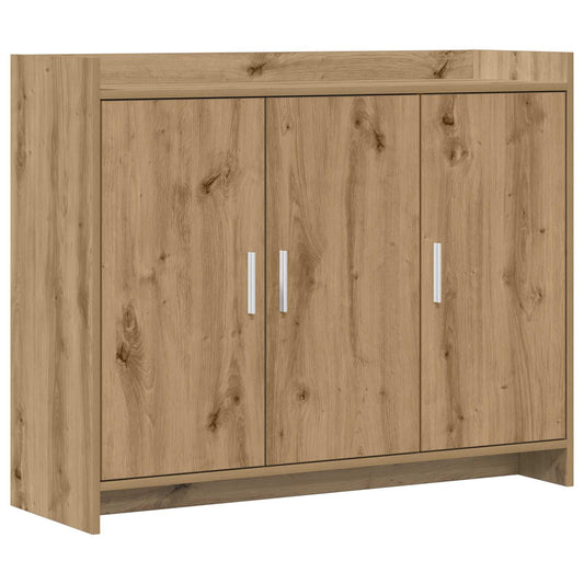vidaXL Πλαϊνό γραφείο Artisan Δρυς 98,5 x 33 x 80 εκ