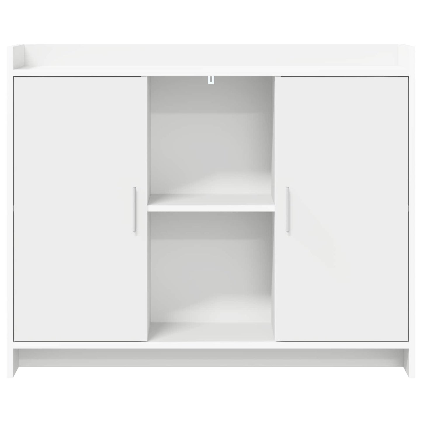 vidaXL Πλαϊνό γραφείο Λευκό 98,5 x 33 x 80 εκ Επεξεργασμένο Ξύλο