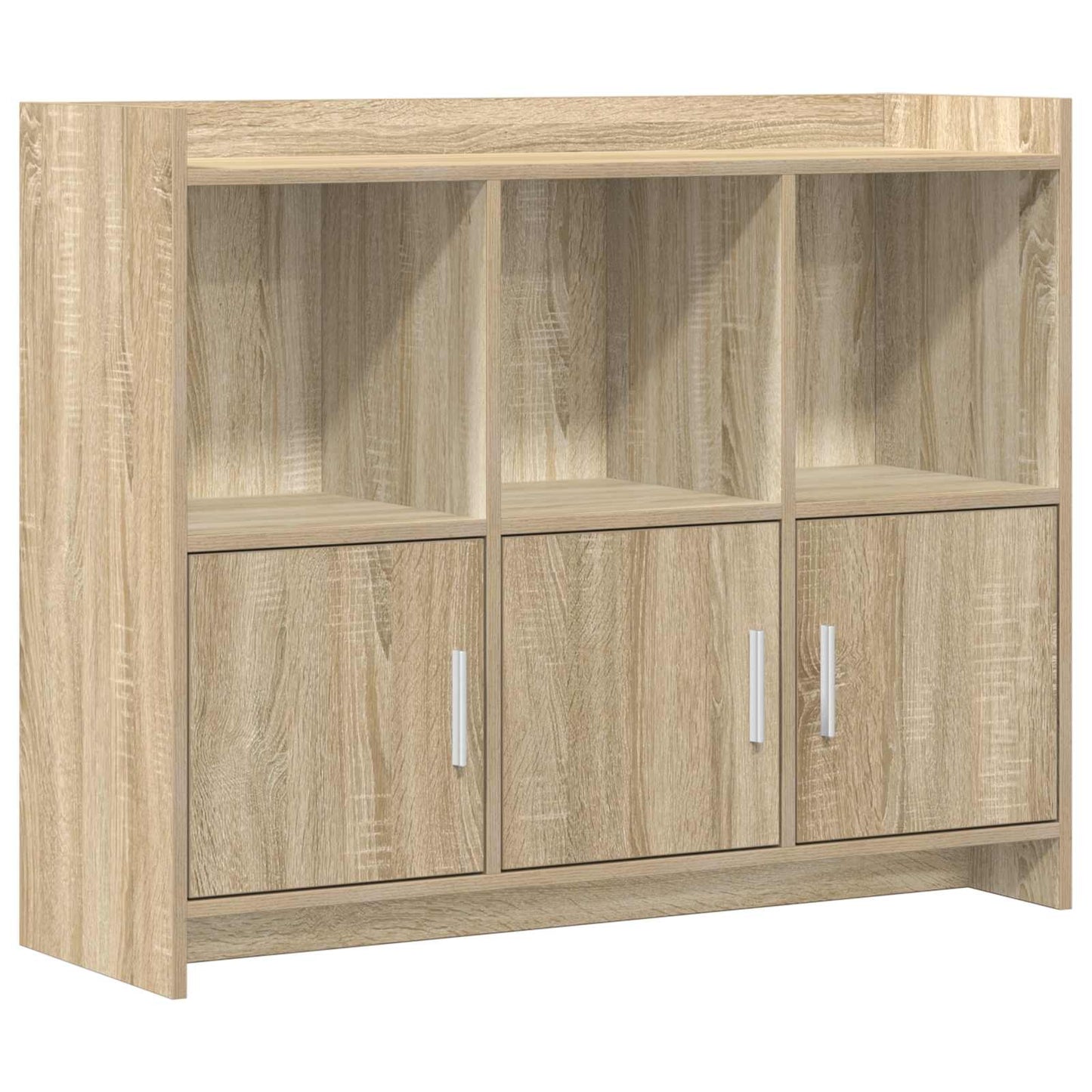 vidaXL Πλαϊνό γραφείο Sonoma Δρυς 98,5 x 33 x 80 εκ Επεξεργασμένο Ξύλο