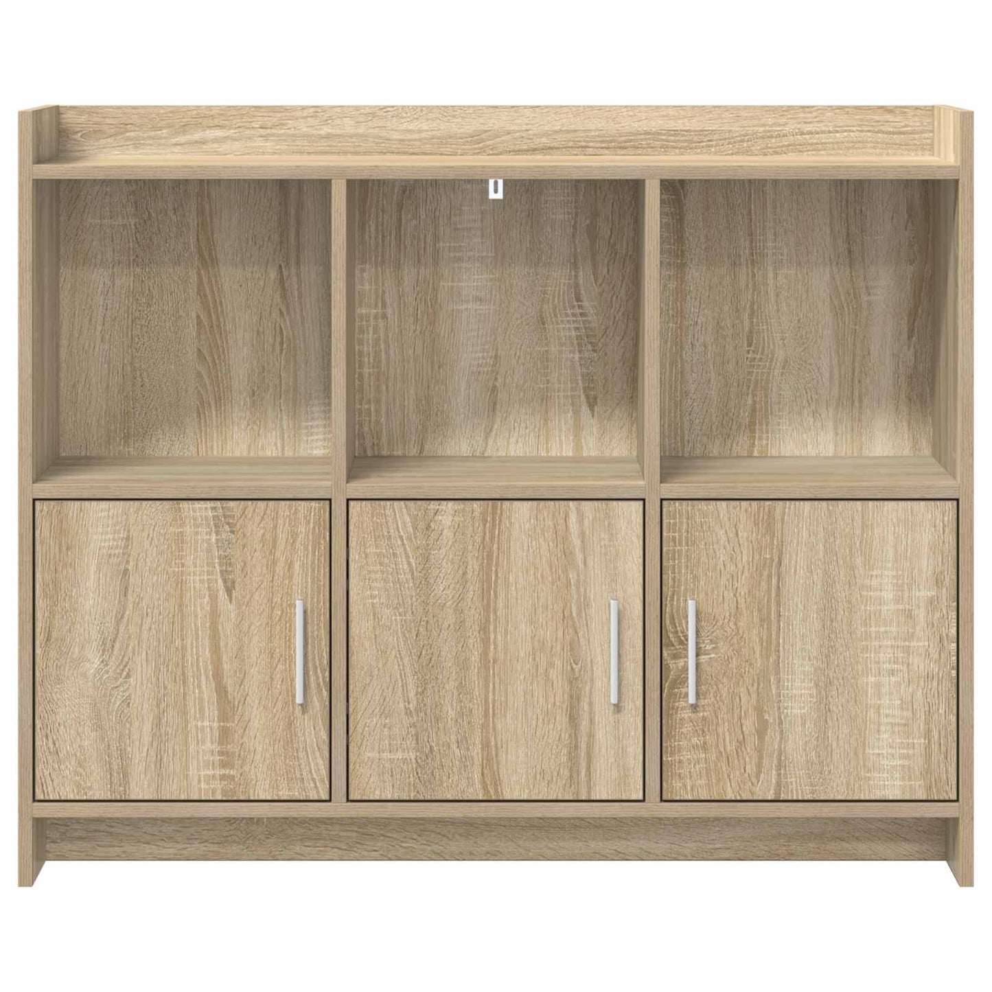 vidaXL Πλαϊνό γραφείο Sonoma Δρυς 98,5 x 33 x 80 εκ Επεξεργασμένο Ξύλο