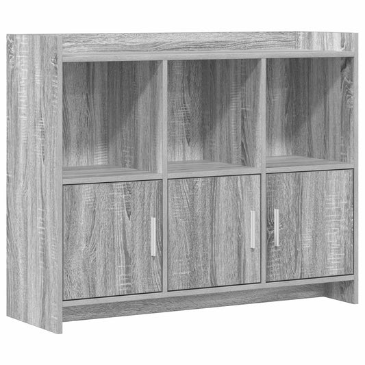 vidaXL Πλαϊνό γραφείο Γκρι Sonoma 98,5 x 33 x 80 εκ Επεξεργασμένο Ξύλο