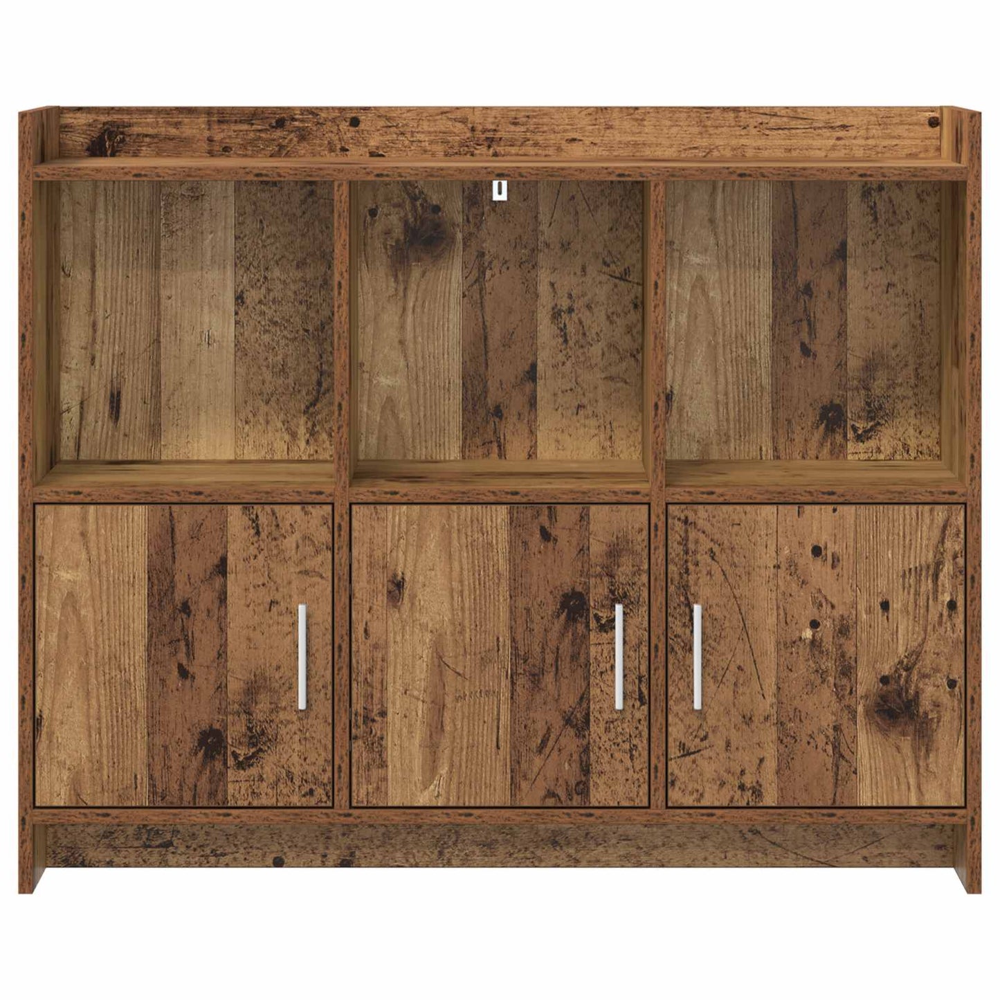 vidaXL Πλαϊνό γραφείο Παλαιωμένο ξύλο 98,5 x 33 x 80 εκ