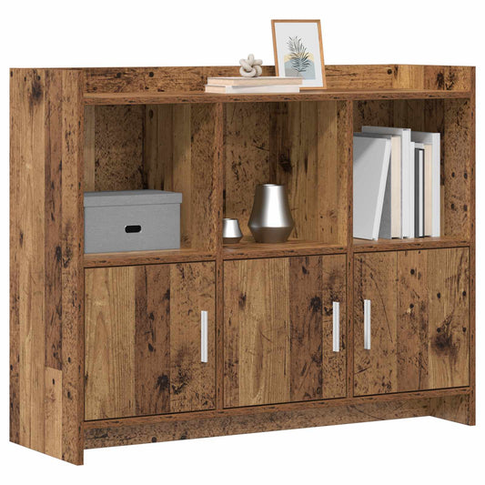 vidaXL Πλαϊνό γραφείο Παλαιωμένο ξύλο 98,5 x 33 x 80 εκ