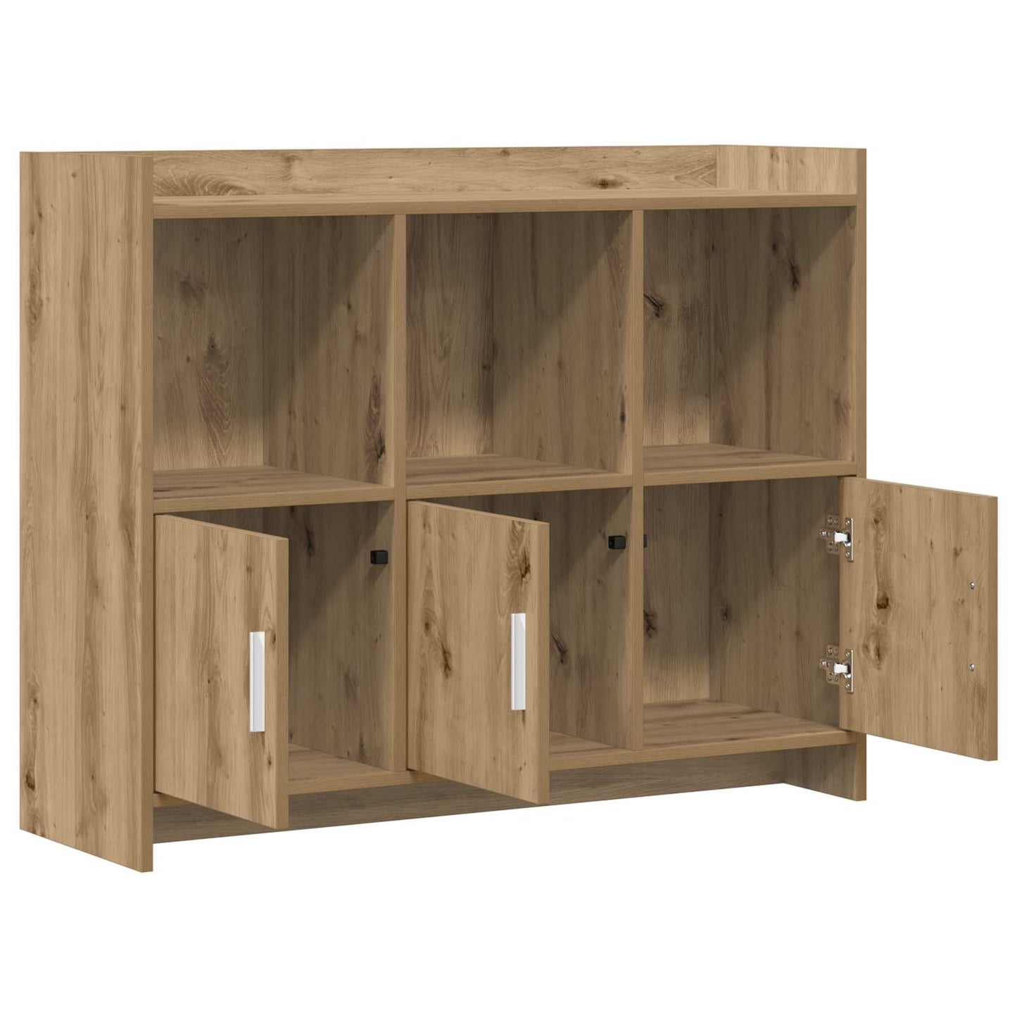 vidaXL Πλαϊνό γραφείο Artisan Δρυς 98,5 x 33 x 80 εκ