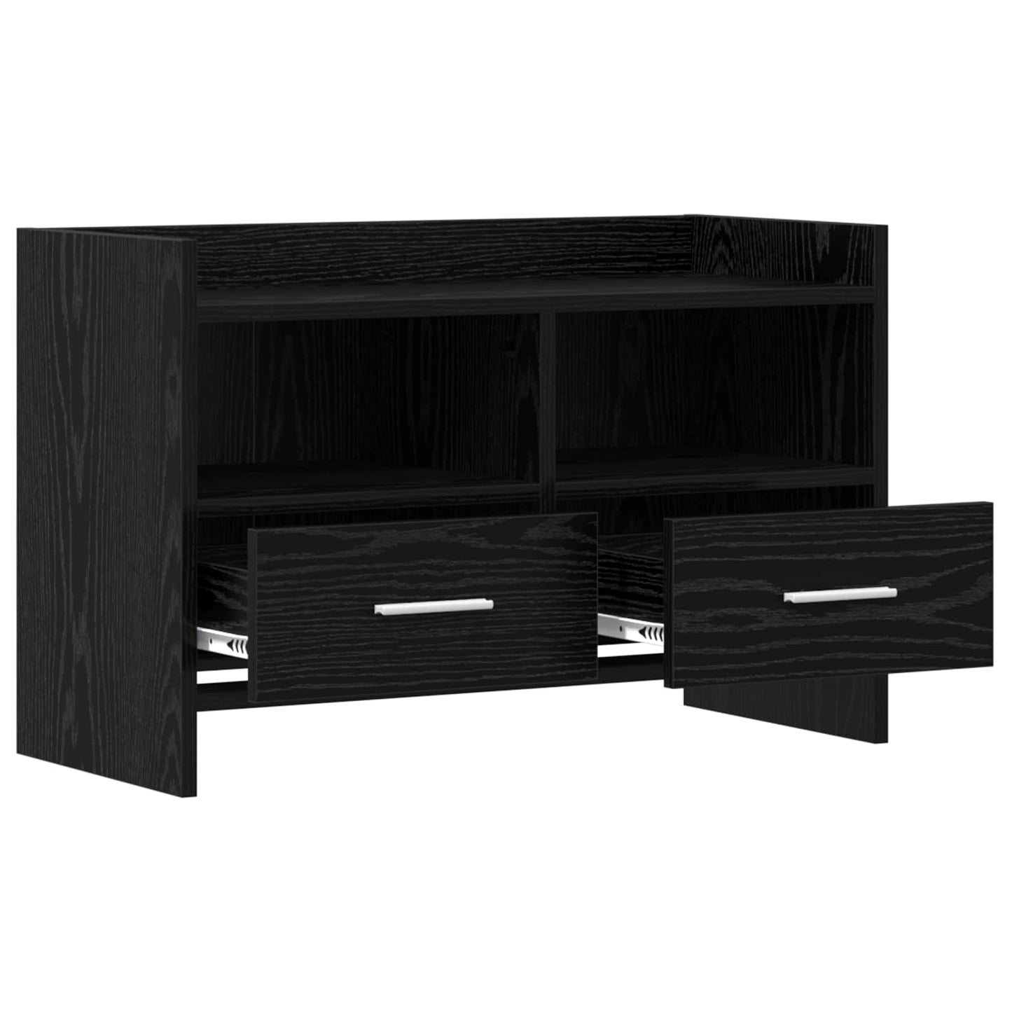 vidaXL Ντουλάπι TV 71,5 x 33 x 47 εκ. Μαύρη Δρυς Επεξεργασμένο Ξύλο