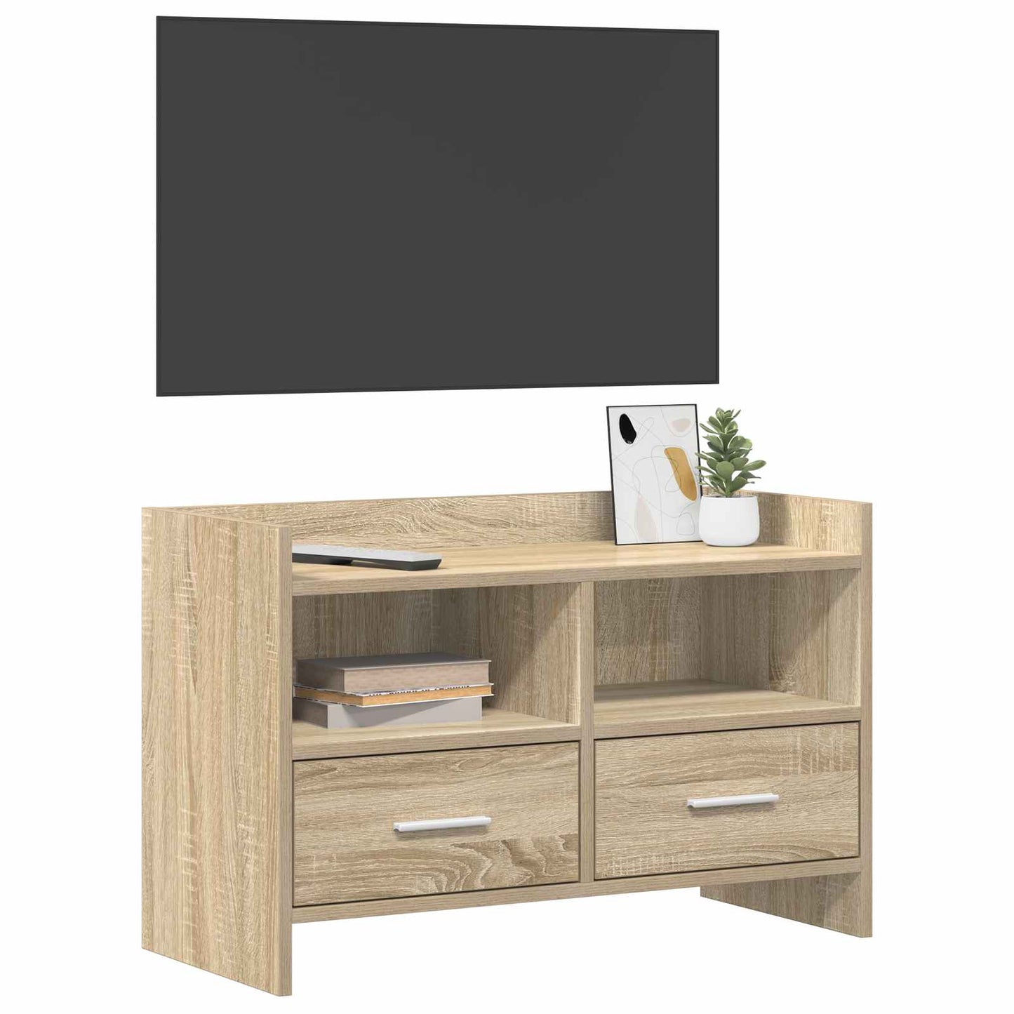 vidaXL Ντουλάπι TV 71,5 x 33 x 47 εκ. Sonoma Δρυς Επεξεργασμένο Ξύλο