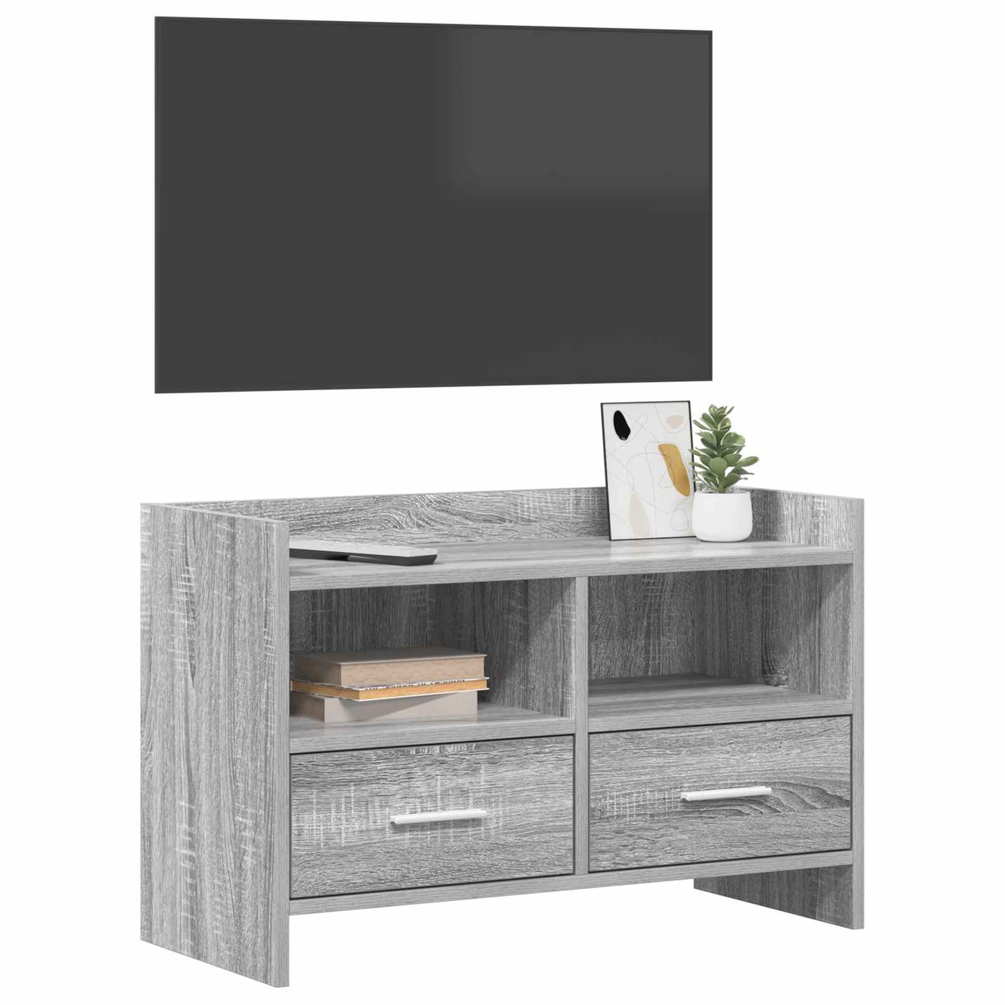 vidaXL Ντουλάπι TV 71,5 x 33 x 47 εκ. Γκρι Sonoma Επεξεργασμένο Ξύλο