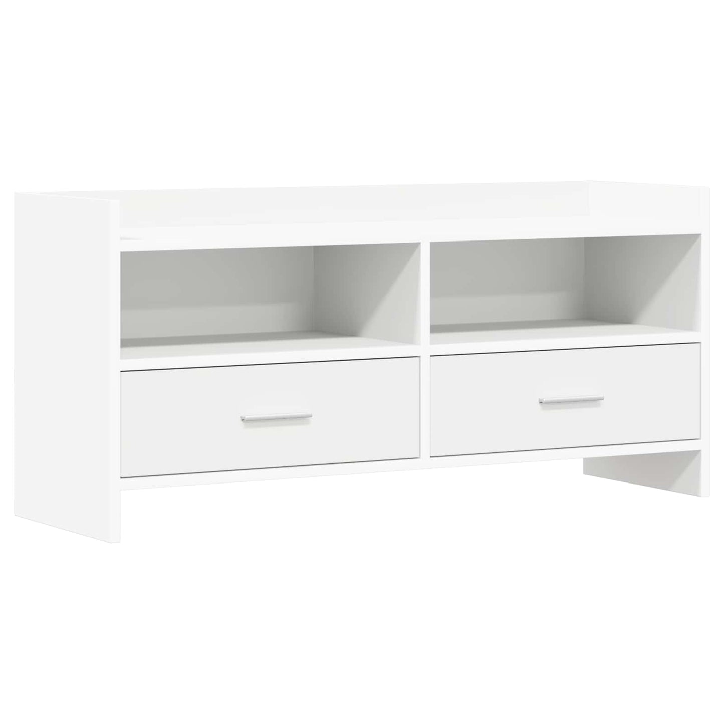 vidaXL Ντουλάπι TV 100 x 33 x 47 εκ Λευκό Επεξεργασμένο Ξύλο