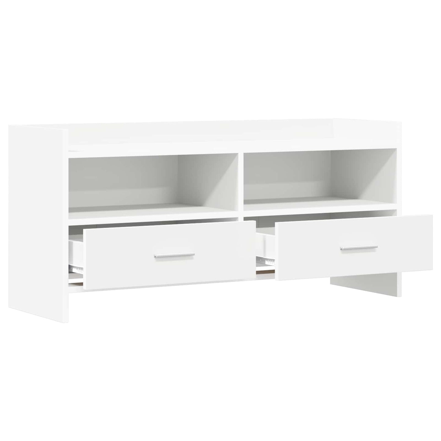 vidaXL Ντουλάπι TV 100 x 33 x 47 εκ Λευκό Επεξεργασμένο Ξύλο
