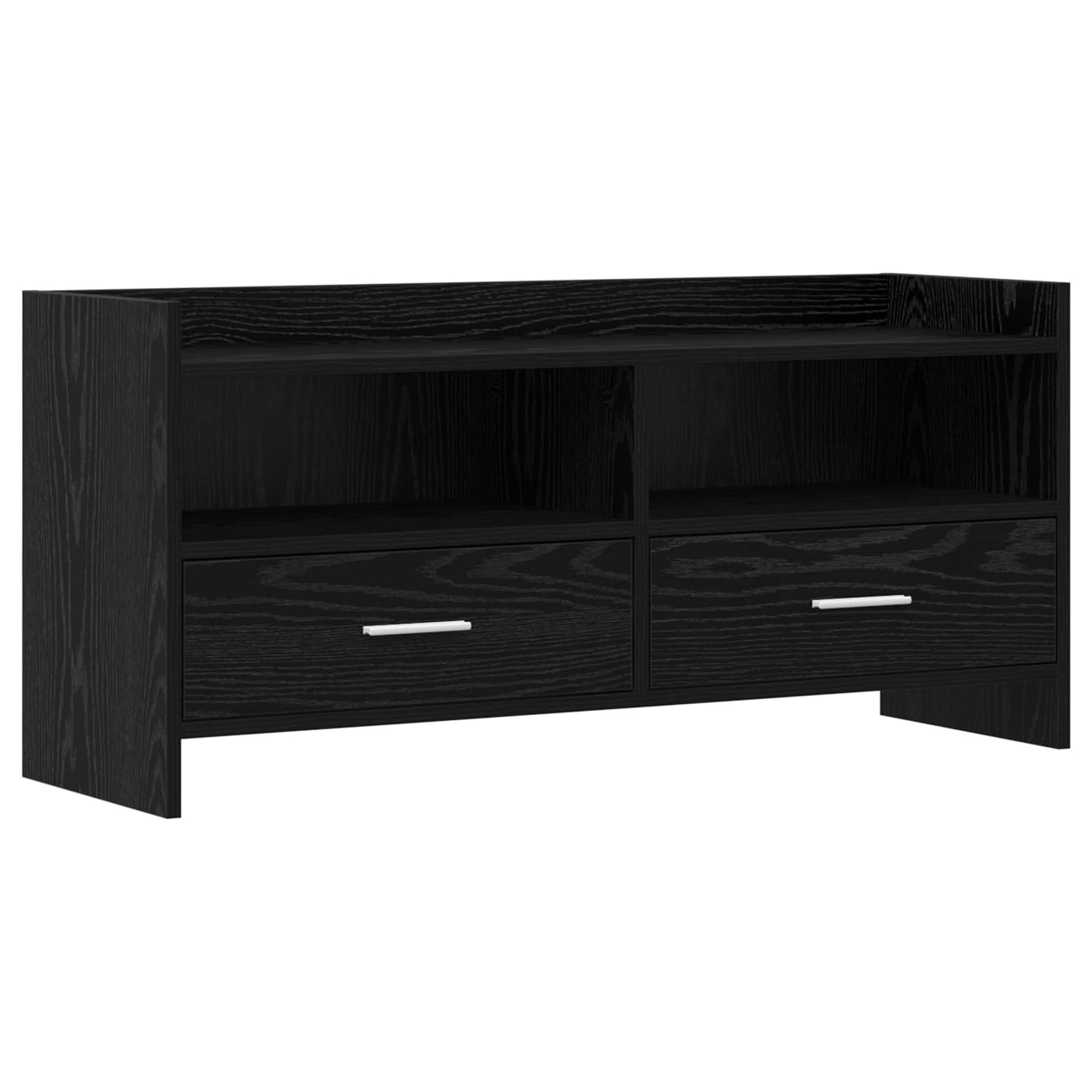 vidaXL Ντουλάπι TV 100 x 33 x 47 εκ Μαύρη Δρυς Επεξεργασμένο Ξύλο