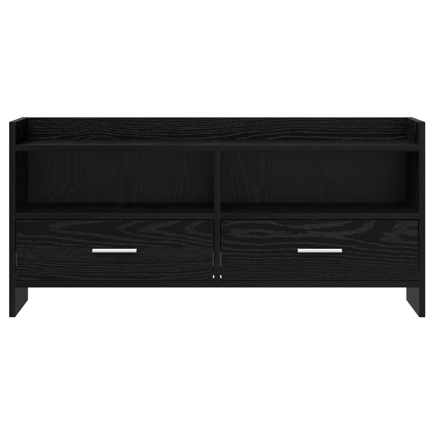 vidaXL Ντουλάπι TV 100 x 33 x 47 εκ Μαύρη Δρυς Επεξεργασμένο Ξύλο