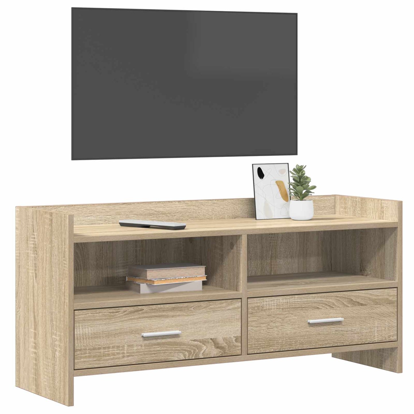 vidaXL Ντουλάπι TV 100 x 33 x 47 εκ Sonoma Δρυς Επεξεργασμένο Ξύλο