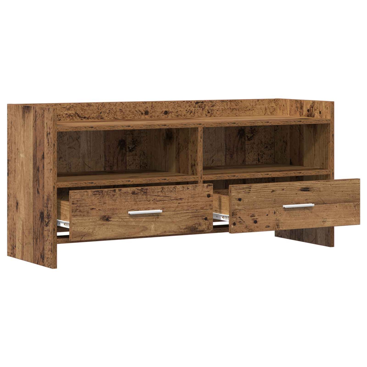 vidaXL Ντουλάπι TV 100 x 33 x 47 εκ Παλαιωμένο ξύλο Επεξεργασμένο Ξύλο