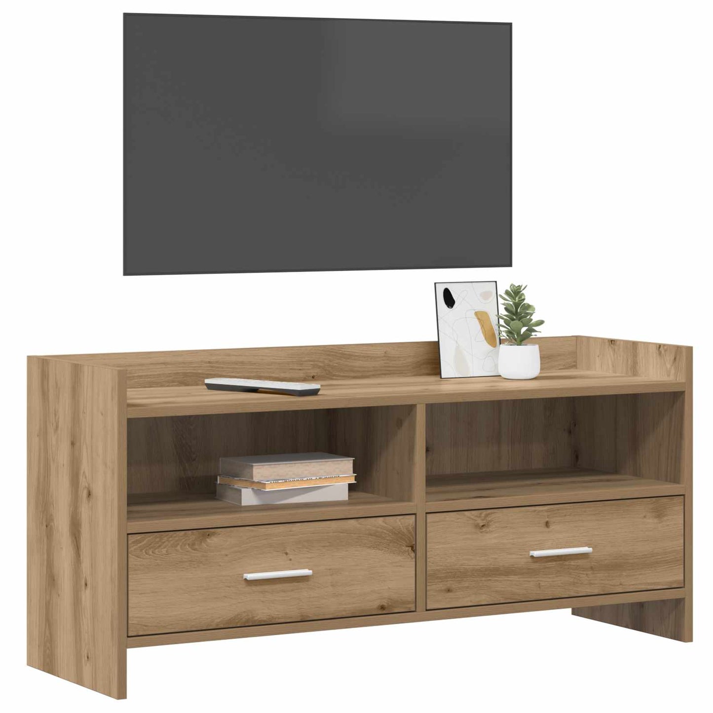 vidaXL Ντουλάπι TV 100 x 33 x 47 εκ Artisan Δρυς Επεξεργασμένο Ξύλο
