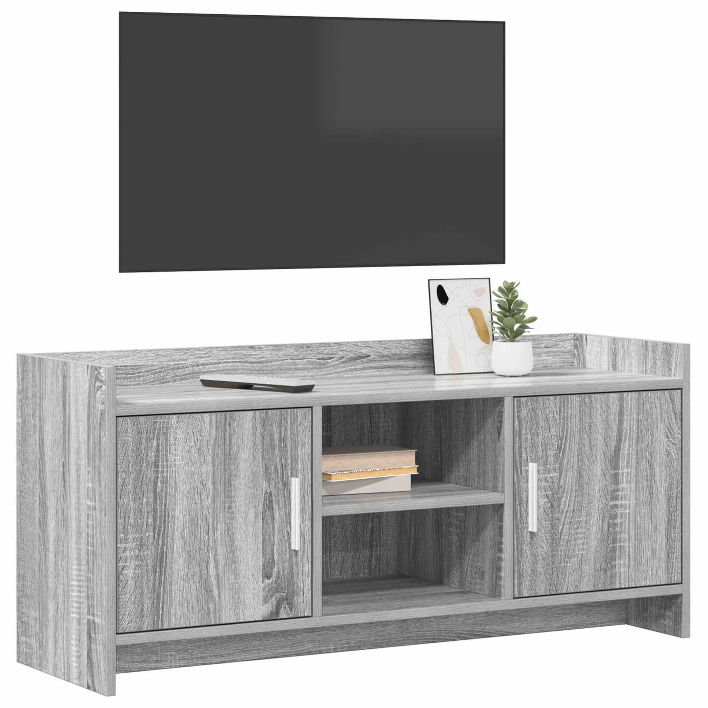 vidaXL Ντουλάπι TV 102 x 33 x 47 εκ Γκρι Sonoma Επεξεργασμένο Ξύλο