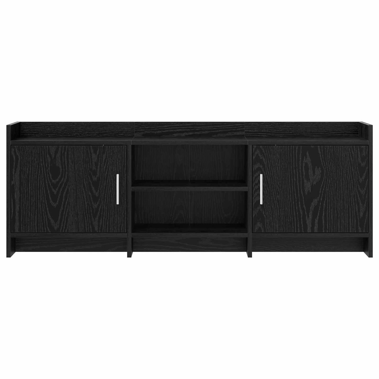 vidaXL Ντουλάπι TV 130 x 33 x 47 εκ Μαύρη Δρυς Επεξεργασμένο Ξύλο