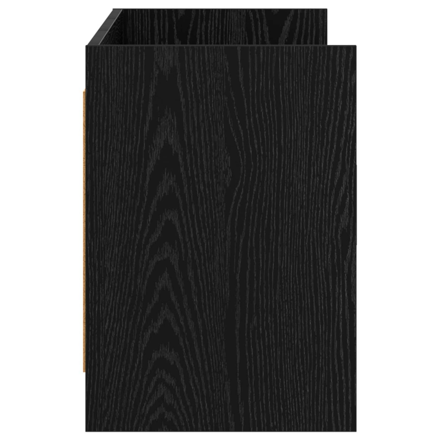 vidaXL Ντουλάπι TV 130 x 33 x 47 εκ Μαύρη Δρυς Επεξεργασμένο Ξύλο