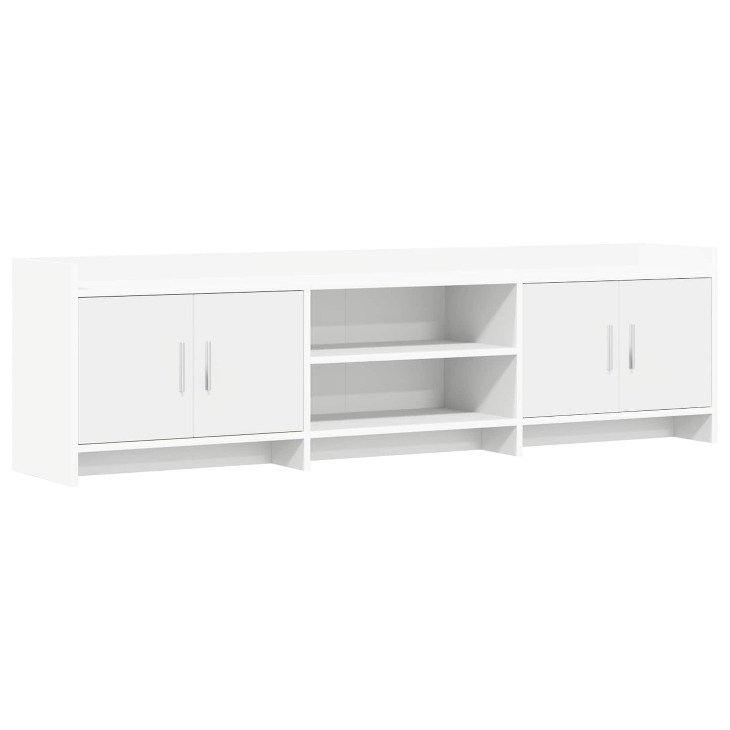 vidaXL Ντουλάπι TV 168 x 33 x 47 εκ. Λευκό Επεξεργασμένο Ξύλο