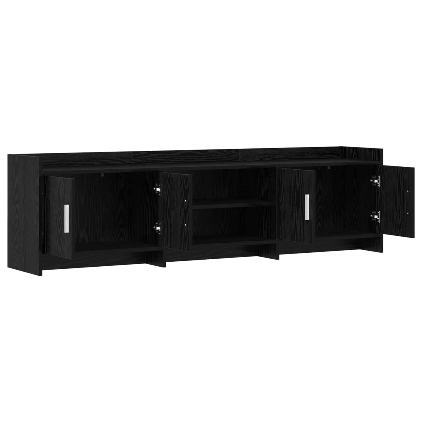 vidaXL Ντουλάπι TV 168 x 33 x 47 εκ. Μαύρη Δρυς Επεξεργασμένο Ξύλο