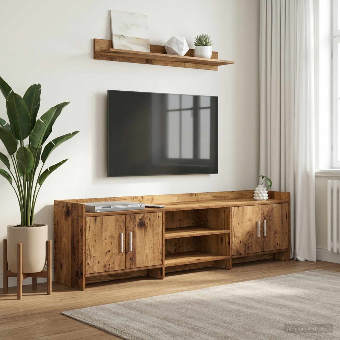 vidaXL Ντουλάπι TV 168 x 33 x 47 εκ. Παλαιωμένο ξύλο