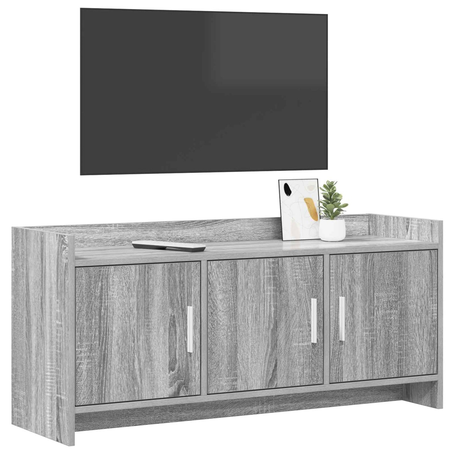 vidaXL Ντουλάπι TV 102 x 33 x 47 εκ Γκρι Sonoma Επεξεργασμένο Ξύλο