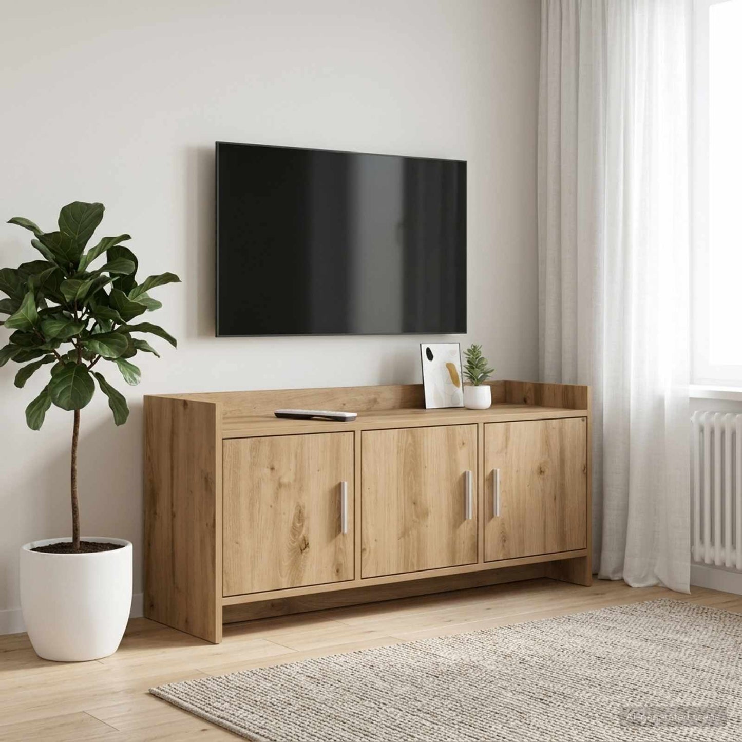 vidaXL Ντουλάπι TV 102 x 33 x 47 εκ Artisan Δρυς Επεξεργασμένο Ξύλο