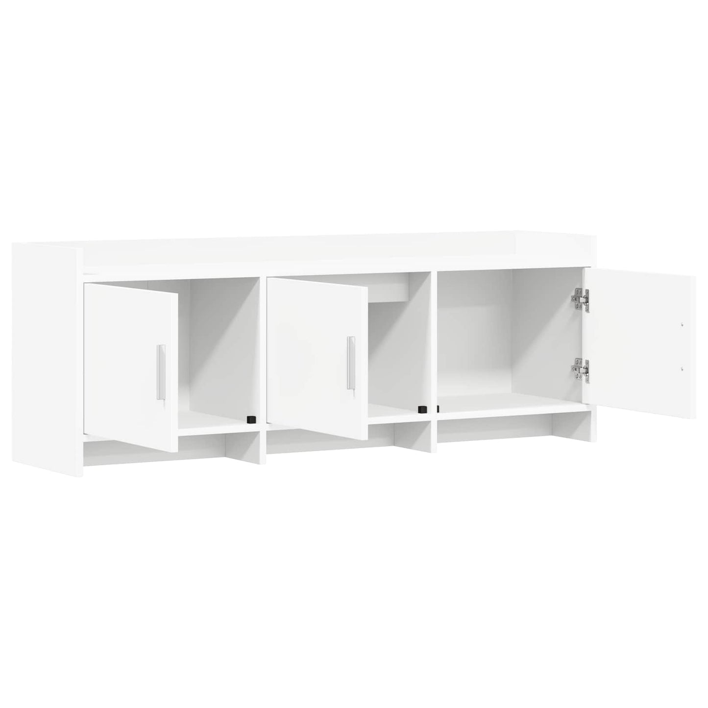 vidaXL Ντουλάπι TV 130 x 33 x 47 εκ Λευκό Επεξεργασμένο Ξύλο