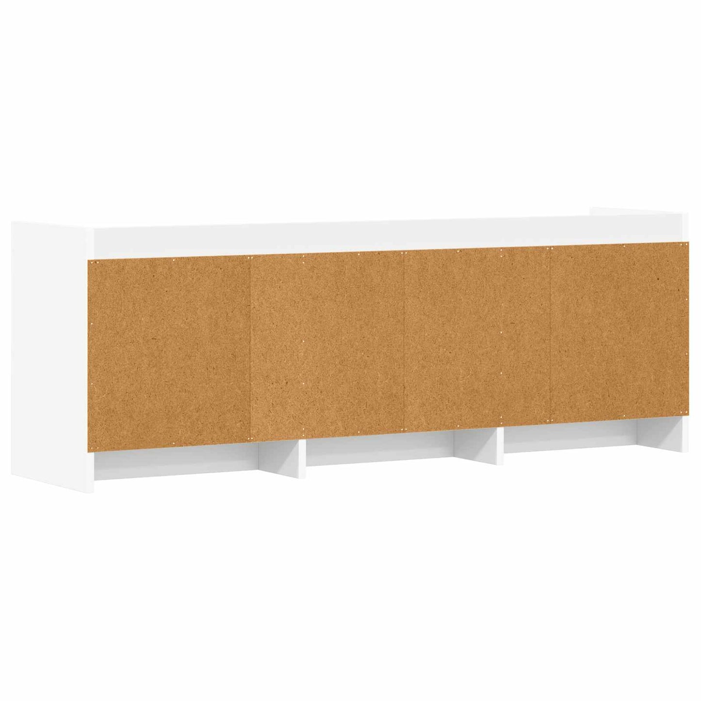 vidaXL Ντουλάπι TV 130 x 33 x 47 εκ Λευκό Επεξεργασμένο Ξύλο
