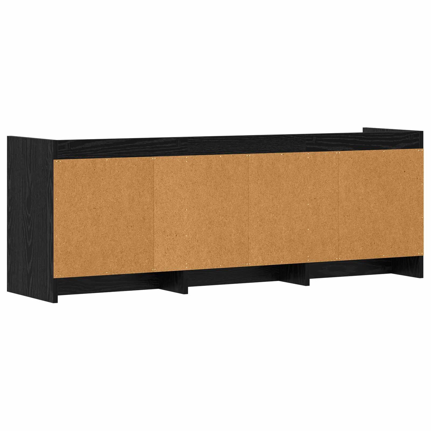 vidaXL Ντουλάπι TV 130 x 33 x 47 εκ Μαύρη Δρυς Επεξεργασμένο Ξύλο