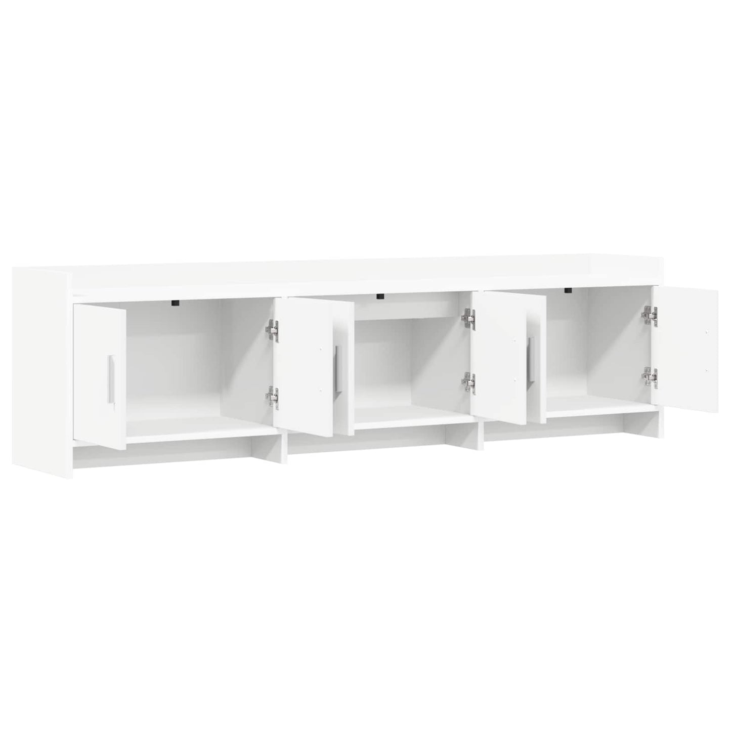 vidaXL Ντουλάπι TV 168 x 33 x 47 εκ. Λευκό Επεξεργασμένο Ξύλο