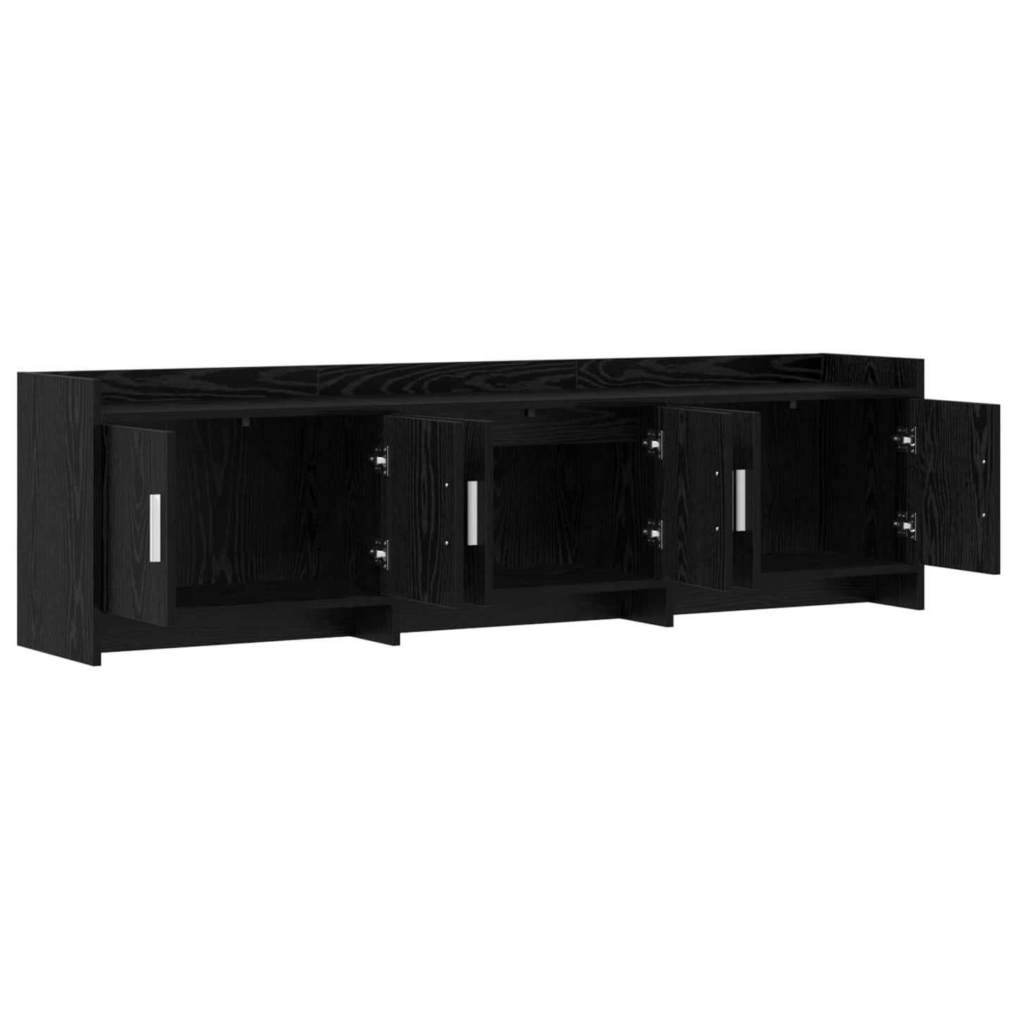 vidaXL Ντουλάπι TV 168 x 33 x 47 εκ. Μαύρη Δρυς Επεξεργασμένο Ξύλο