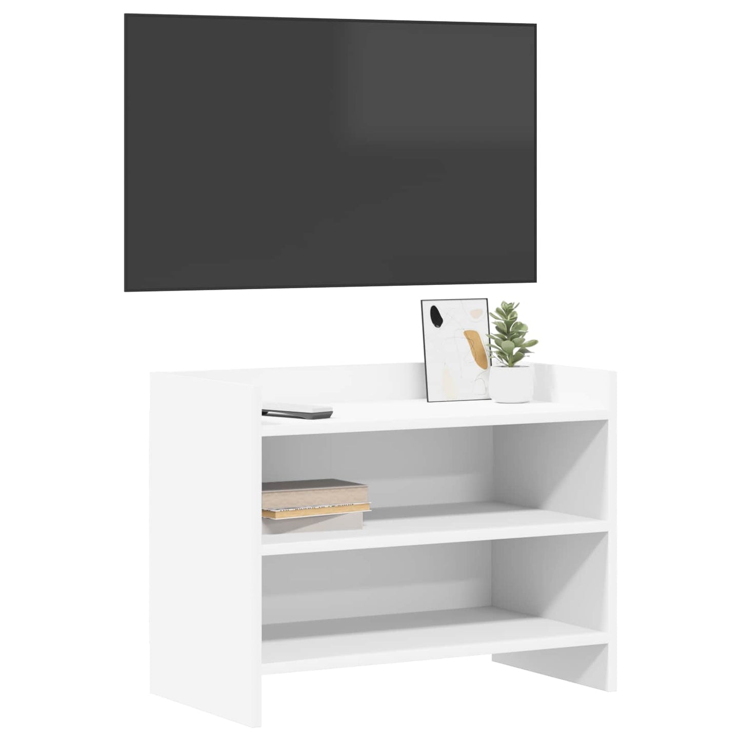 vidaXL Ντουλάπι TV 60 x 33 x 47 εκ. Λευκό Επεξεργασμένο Ξύλο