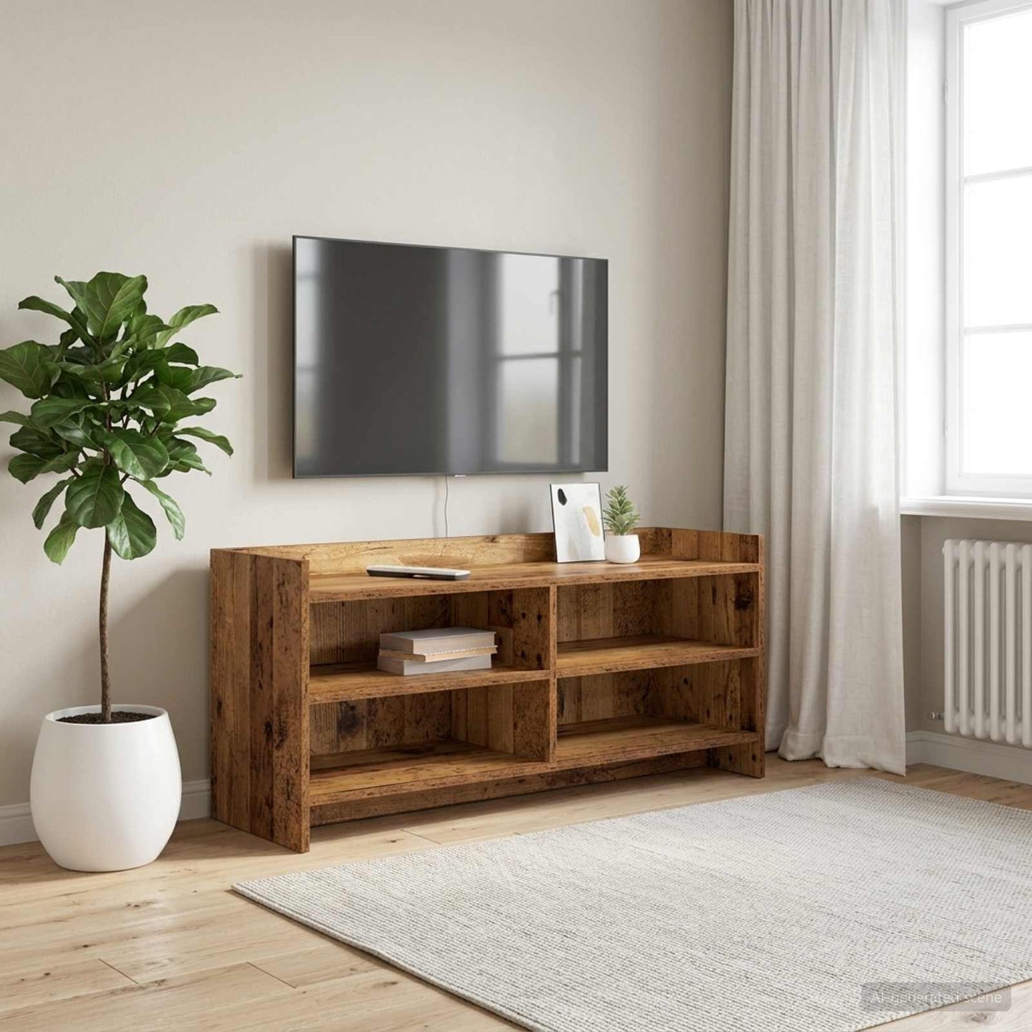 vidaXL Ντουλάπι TV 100 x 33 x 47 εκ Παλαιωμένο ξύλο Επεξεργασμένο Ξύλο