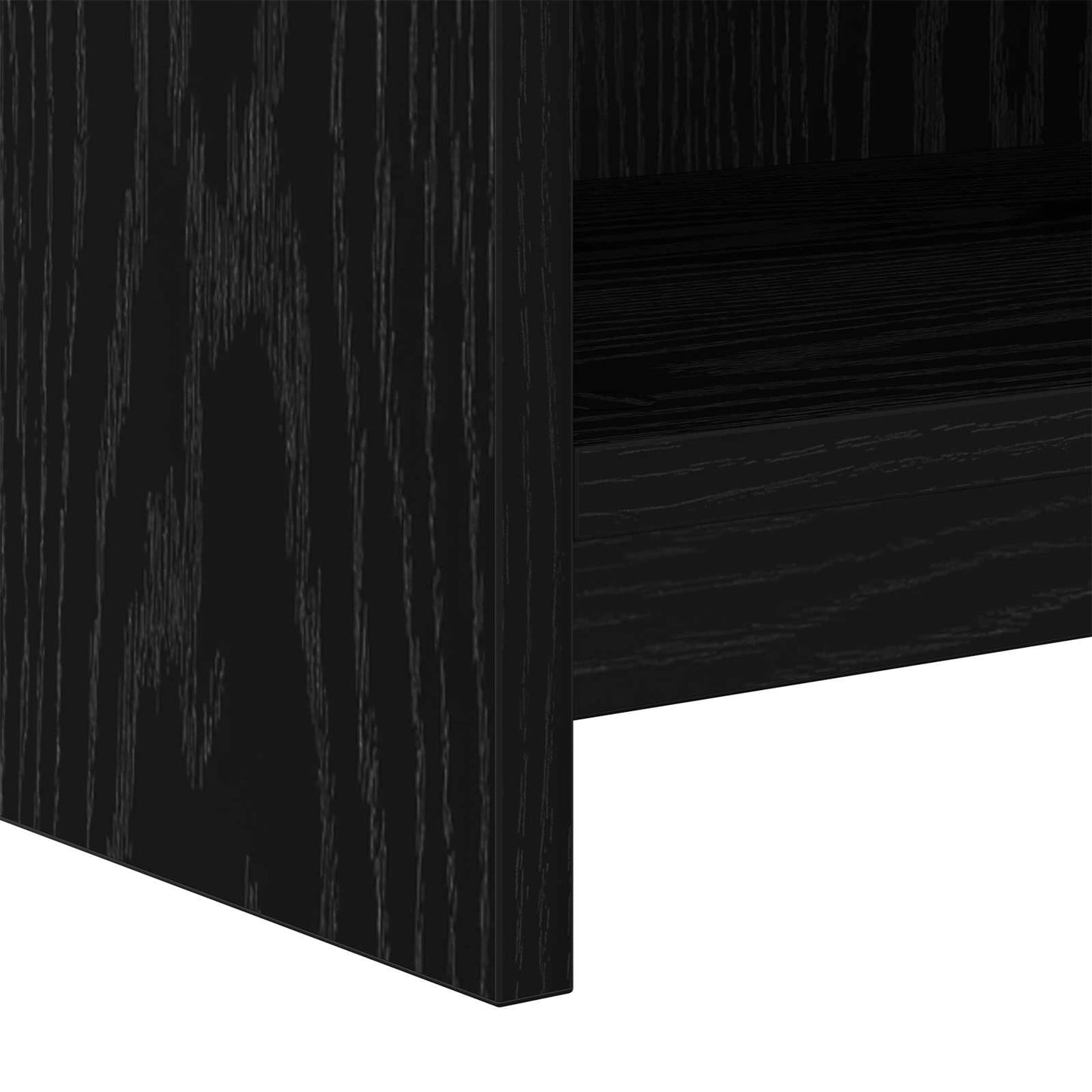 vidaXL Ντουλάπι TV 135 x 33 x 47 εκ. Μαύρη Δρυς Επεξεργασμένο Ξύλο
