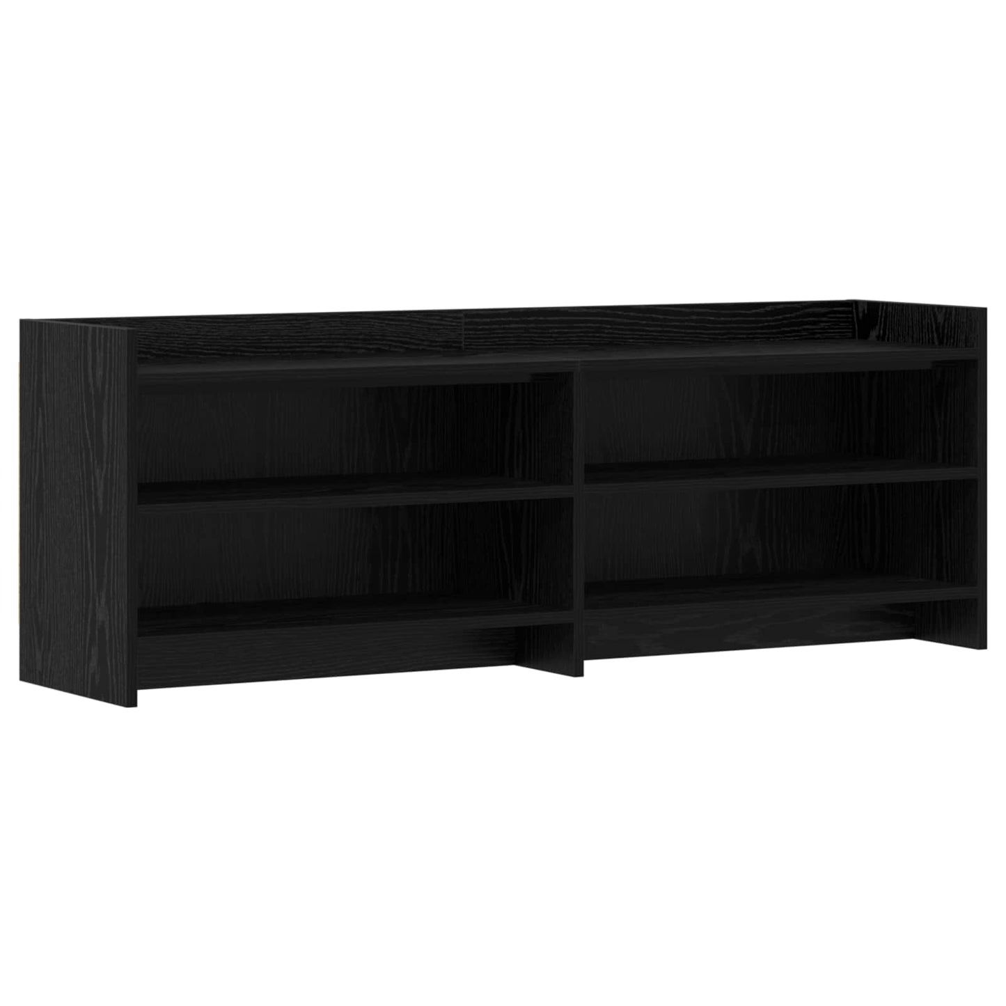 vidaXL Ντουλάπι TV 135 x 33 x 47 εκ. Μαύρη Δρυς Επεξεργασμένο Ξύλο